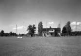 Landeriet Sjövik, ombyggt till lokaler åt luftfartsverket, vid Karlstads gamla flygplats år 1945.