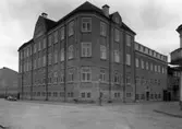 Värmlands trikås textilindustri på Herrhagen år 1947. Huset byggdes 1914.