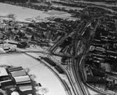 Vy över Karlstad västerut år 1935.