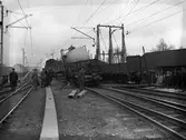 Järnvägsolycka på Karlstad Östra stations rangerbangård år 1937.