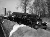 Begravningståg längs Hagagatan 1937.