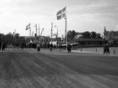 En serie bilder tagna för Hamnstyrelsens räkning vid firandet av hamnens 100-årsjubileum 1938.