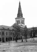 Kungsgatsbacken och Domkyrkan i slutet av 1940-talet.