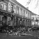 Vindsbrand i fastigheten Kungsgatan 20 den 4 januari 1949.