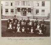 Vänersborg. Elfsborgs läns Dövstumskola, senare Vänerskolan. Intagningsklassen 1892-1893, Niklasberg.