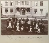 Vänersborg. Elfsborgs läns Dövstumskola, senare Vänerskolan. Intagningsklassen 1892-1893, Niklasberg.