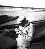 Timmerflottning på Marmen.