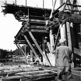 Timmerflottning på Marmen.