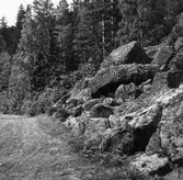 Gamla vägen Ljusdal - Hudiksvall vid sjön Gryt.