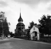 Klockstapeln vid Ljusdals kyrka.