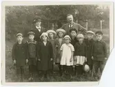 Elfsborgs läns Dövstumskola, senare Vänerskolan. Gruppbild.