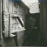 Ett nu rivet hus i kvarteret Beckasinen.