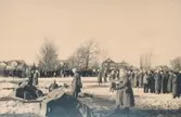 Militärövning. Pansarvärnsskjutning i Kalmar 1941.
