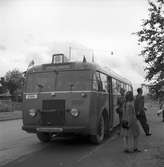 Buss till Gävleutställningen 1946.
Buss tillhörande GDG.