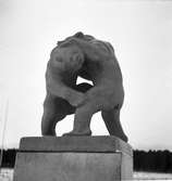 Gävleutställningen 1946. Staty.

