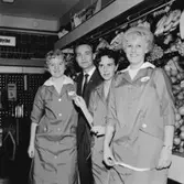Personal på Ljungeskogs snabbköp i Huskvarna 1961.