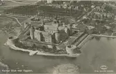 Kalmar Slott från flygplan.