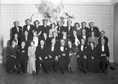 Gävleborgsjournalister 25 års jubileum på Central Hotellet. 1945.