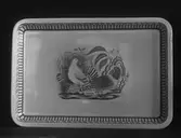 Tebordsskiva från Gefle Porslinsfabrik.