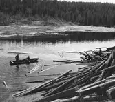 Timmerflottning, Testeboån, Åmot.