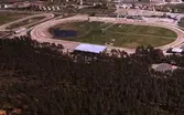 Flygbild över travbanan, Gävle.
