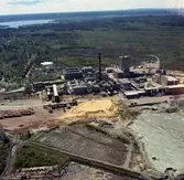 Norrsundets sulfatfabrik. Foto den 30 maj 1966.