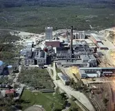 Norrsundets sulfatfabrik. Foto den 30 maj 1966.