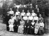Gruppbild vid predikantbostaden i Skog. Omkring 1910.
Predikant Bäcklund.