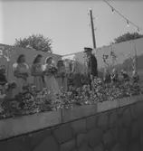 Internationellt på Värendsvallen, 1943. 
Studie av en utländsk (?) idrottsman på Värendsvallen.