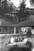 Två motiv: bil och gruppbild.
1. En X1796  Buick 1922 4 cyl.touringmodell.
2. Fabrikör P W Skoglund, Åkerby Ockelbo.