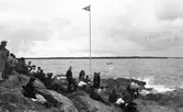 Gävle Segelsällskap. Seglingar. År 1925. Furuskär i Furuviksparken.