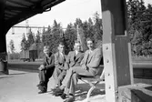Från vänster Karl-Erik Thomsson, Birger Söderlund, Herbert Jonsson och Arnold Johanssson
