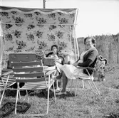 Fikapaus i trädgården

