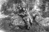 Okända soldater i Lenninge under första världskriget.