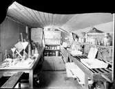 Interiör från ateljén. Mörkrummet


