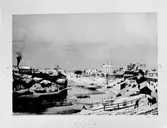 Fotograferad etsning. Gävle, från Gammelbron mot slottet och fängelset.




