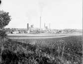 Hammarby Sulfitfabrik. År 1886 kom en sulfitfabrik att ersätta järnbruket. Den var under en tid Skandinaviens största med över 400 personer anställda.
