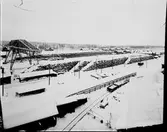 Hammarby Sulfitfabrik / Kopparfors. År 1886 kom en sulfitfabrik att ersätta järnbruket. Den var under en tid Skandinaviens största med över 400 personer anställda.
