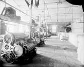 Gefle Manufactur AB, grundades 1849 - som ett av Sveriges första bolag enligt aktiebolagsformen.
Byggnadstekniska nyheter som gjutjärnskolonner kunde göra vävsalarna stora.
