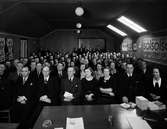 Konsum Alfas personal på charkuteriutbildning i hörsalen
4 april 1937. Cirkelkaffe. 