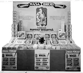 Gefle Köpmäns varumässa i stadshusets festvåning

WASA BRÖD
Fabriker: Filipstad och Skellefteå




