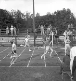 Skolungdomens idrottstävlingar på Strömvallen. 21 september 1949.
