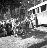 Badreportage, Engesberg. Gävle 17 juni 1950.
