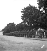 Kungsbäck. Plutonchefsskolans avslutning 5 september 1950.



