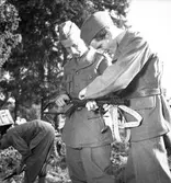 Kungsbäck. Repetitionsövningen börja. 12 augusti 1950.


