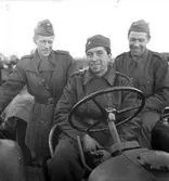 Kungsbäck. Hemkomst från manöver i Småland. 12 oktober 1950.




