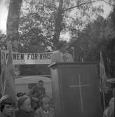 Söndagsskoletåg genom stan. 10 september 1950.



