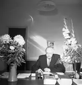 Elon Andersson landshövdingsskifte, festligheter på
länsstyrelsen. 15 september 1950.



