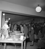 Konsum Alfa, demonstration av köksredskap på varuhuset. 28 september 1950.

