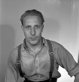 Edmund Pettersson Rederi AB. Legitimationsfotografi. Augusti 1950.

